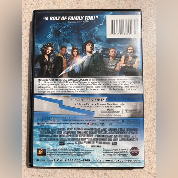Percy Jackson & The Olympians: The Lightning Thief DVD - Picture 3 of 3